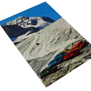 Carte postale : autoneiges au glacier Athabasca 1