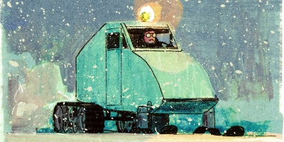 L'homme qui voulait flotter sur la neige