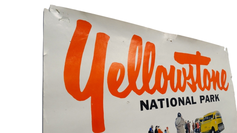 Affiche promotionnelle du Yellowstone National Park